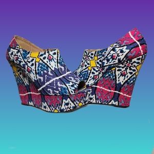 Vibrant Retro Wedges